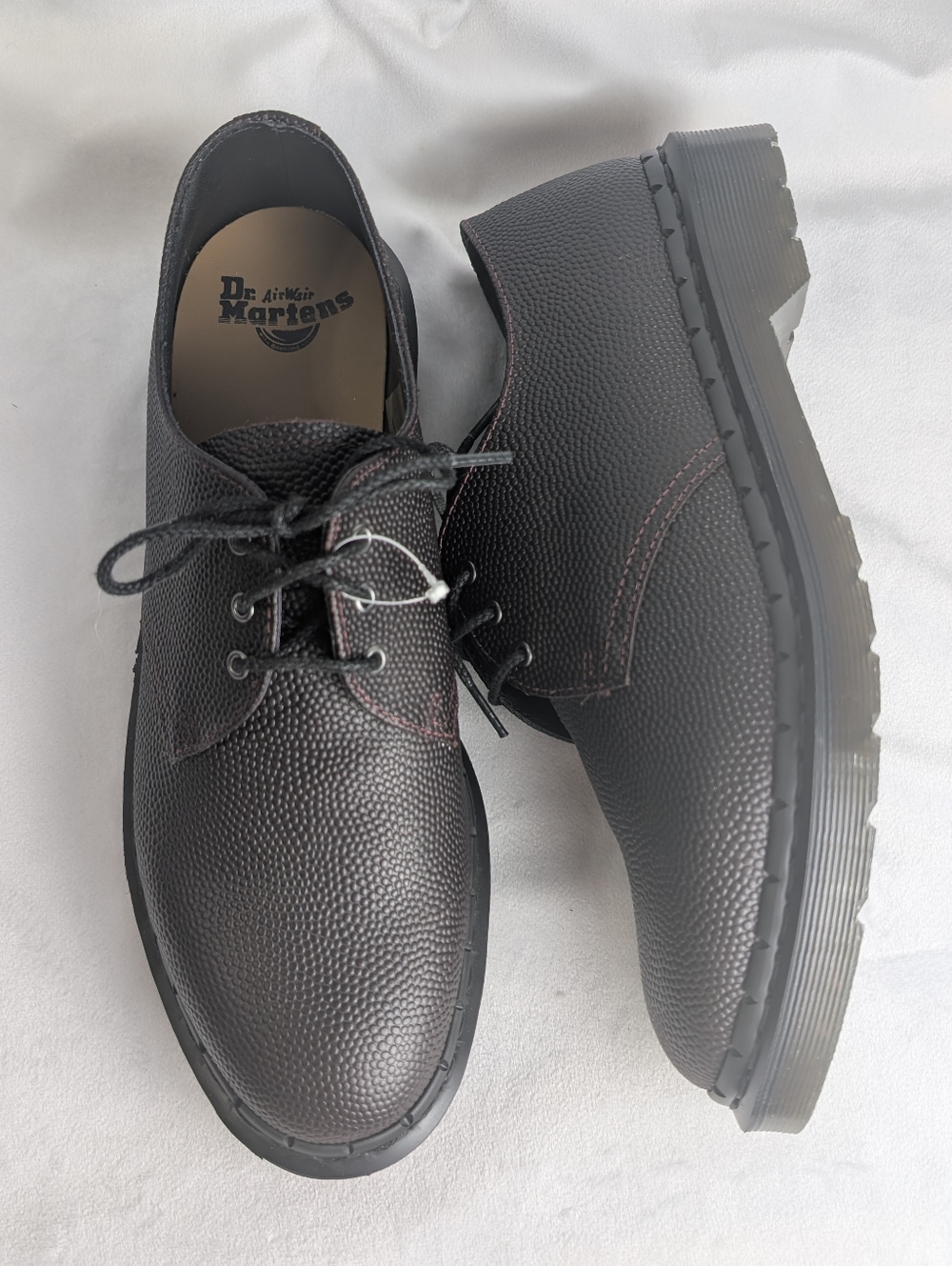 Dr. Martens 1461 Oxblood Atlas Pebble Grain Leather Oxford Shoes 11L/10M NWOB - Picture 2 of 13